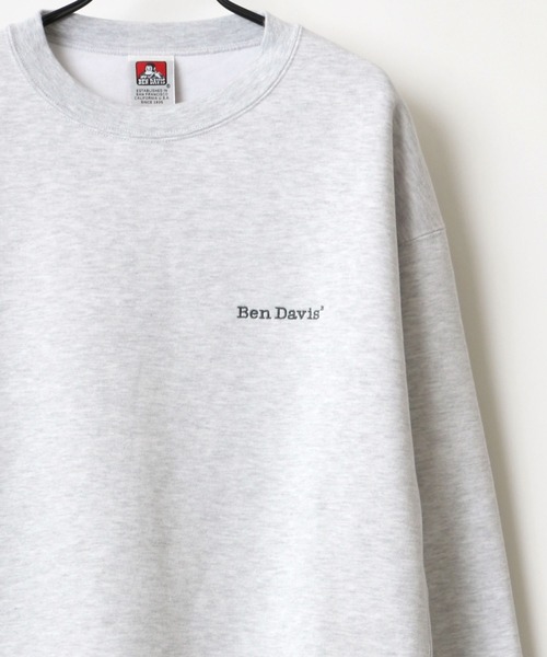 BEN DAVIS(ベンデイビス)の「BEN DAVIS/ベンデイビス HEAVY/ヘビー裏起毛 ビッグシルエット ワンポイント ロゴ刺繍 スウェット トレーナー(スウェット・メンズ・ホワイト/アッシュグレー/ブラック/ダークグリーン/パープル/ネイビー/カーキ/グリーン/アイボリー/ロイヤルブルー/ダークオレンジ・M/L/XL)」の5枚目の写真