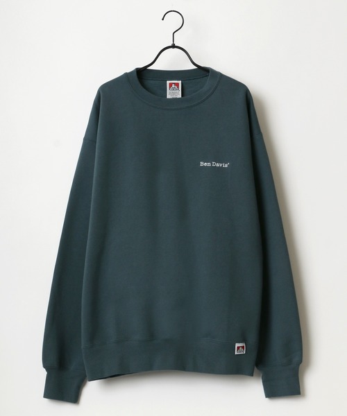 BEN DAVIS(ベンデイビス)の「BEN DAVIS/ベンデイビス HEAVY/ヘビー裏起毛 ビッグシルエット ワンポイント ロゴ刺繍 スウェット トレーナー(スウェット・メンズ・ホワイト/アッシュグレー/ブラック/ダークグリーン/パープル/ネイビー/カーキ/グリーン/アイボリー/ロイヤルブルー/ダークオレンジ・M/L/XL)」の20枚目の写真