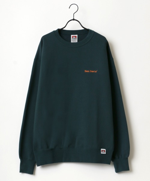 BEN DAVIS(ベンデイビス)の「BEN DAVIS/ベンデイビス HEAVY/ヘビー裏起毛 ビッグシルエット ワンポイント ロゴ刺繍 スウェット トレーナー(スウェット・メンズ・ホワイト/アッシュグレー/ブラック/ダークグリーン/パープル/ネイビー/カーキ/グリーン/アイボリー/ロイヤルブルー/ダークオレンジ・M/L/XL)」の22枚目の写真