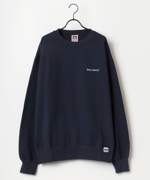 BEN DAVIS(ベンデイビス)の「BEN DAVIS/ベンデイビス HEAVY/ヘビー裏起毛 ビッグシルエット ワンポイント ロゴ刺繍 スウェット トレーナー(スウェット・メンズ・ホワイト/アッシュグレー/ブラック/ダークグリーン/パープル/ネイビー/カーキ/グリーン/アイボリー/ロイヤルブルー/ダークオレンジ・M/L/XL)」の18枚目の写真