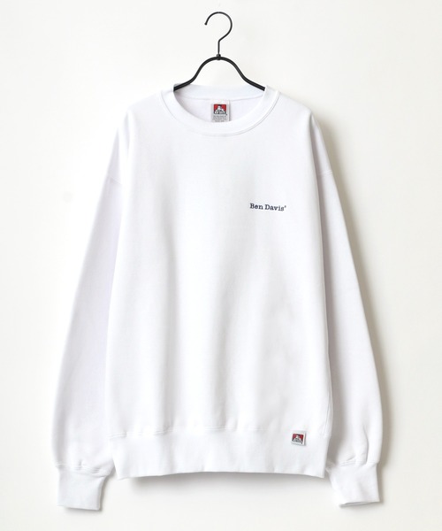 BEN DAVIS(ベンデイビス)の「BEN DAVIS/ベンデイビス HEAVY/ヘビー裏起毛 ビッグシルエット ワンポイント ロゴ刺繍 スウェット トレーナー(スウェット・メンズ・ホワイト/アッシュグレー/ブラック/ダークグリーン/パープル/ネイビー/カーキ/グリーン/アイボリー/ロイヤルブルー/ダークオレンジ・M/L/XL)」の12枚目の写真