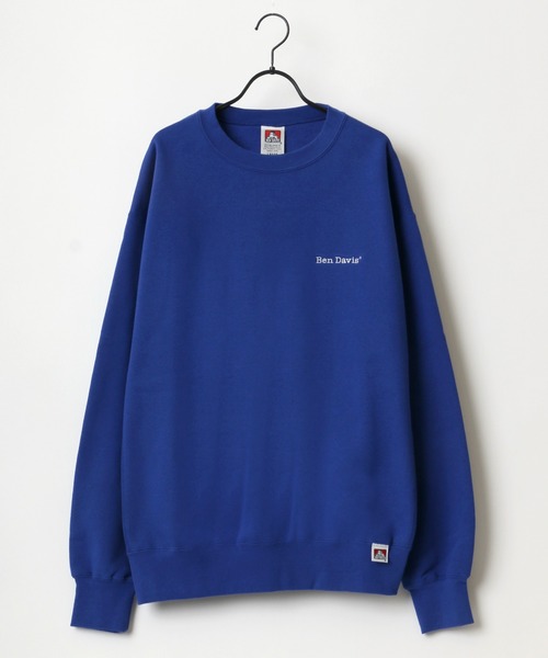 BEN DAVIS(ベンデイビス)の「BEN DAVIS/ベンデイビス HEAVY/ヘビー裏起毛 ビッグシルエット ワンポイント ロゴ刺繍 スウェット トレーナー(スウェット・メンズ・ホワイト/アッシュグレー/ブラック/ダークグリーン/パープル/ネイビー/カーキ/グリーン/アイボリー/ロイヤルブルー/ダークオレンジ・M/L/XL)」の13枚目の写真