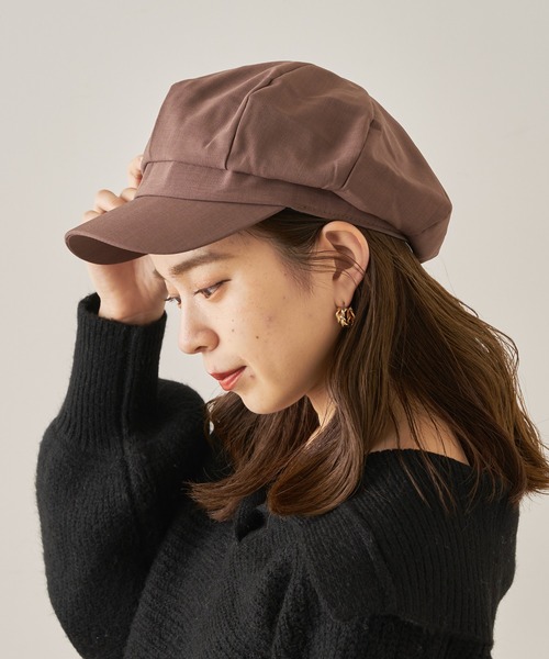 Chico（チコ）の「シンプルキャスケット（キャスケット・レディース・ブラック/ベージュ・FREE）」の2枚目の写真