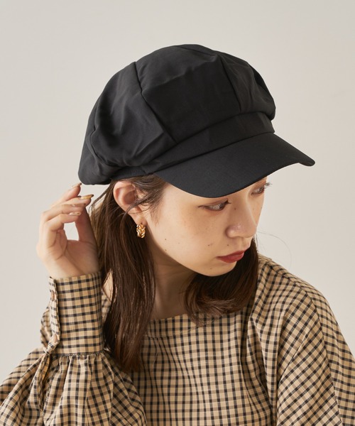 Chico（チコ）の「シンプルキャスケット（キャスケット・レディース・ブラック/ベージュ・FREE）」の4枚目の写真