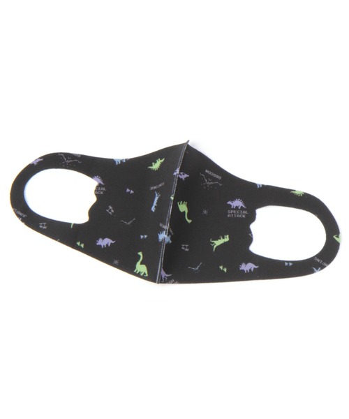 GLOBAL WORK（グローバルワーク）の「洗えるキッズ柄マスク/217991（マスク・キッズ・ブラック/パープル系その他2・FREE）」の3枚目の写真