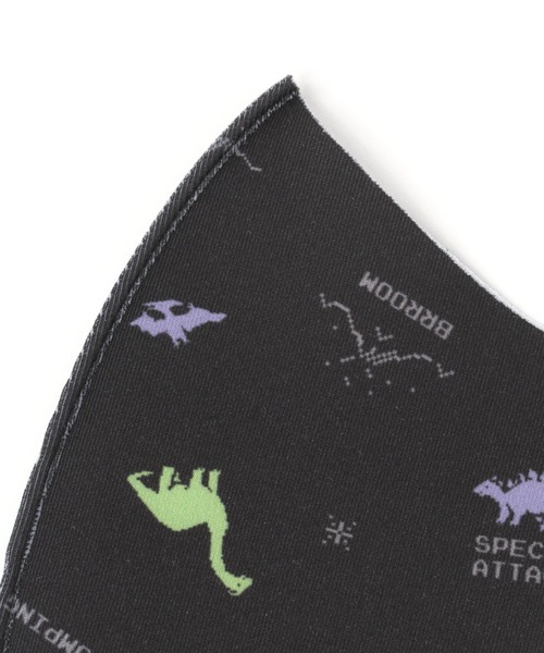 GLOBAL WORK（グローバルワーク）の「洗えるキッズ柄マスク/217991（マスク・キッズ・ブラック/パープル系その他2・FREE）」の6枚目の写真