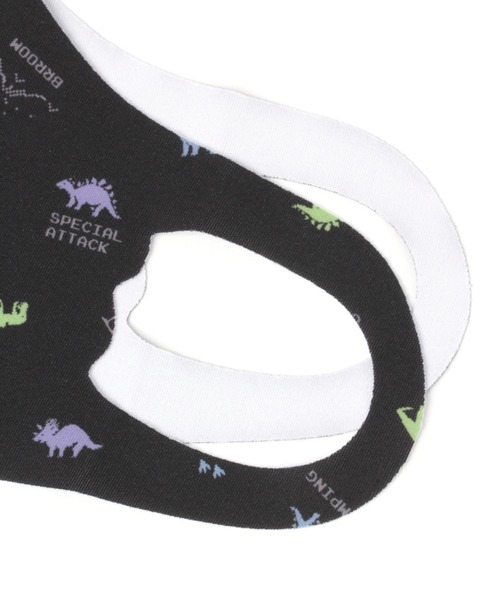 GLOBAL WORK（グローバルワーク）の「洗えるキッズ柄マスク/217991（マスク・キッズ・ブラック/パープル系その他2・FREE）」の7枚目の写真