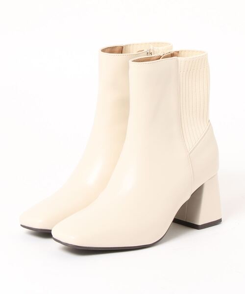 Sugar Sugar シュガーシュガー スクエアトゥニットブーツ