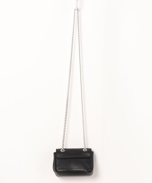 Vivienne Westwood(ヴィヴィアンウエストウッド)の「52020005/40564EMMA SMALL PURSE WITH CHAIN(ショルダーバッグ・レディース・ブラック/グリーン・FREE)」の4枚目の写真