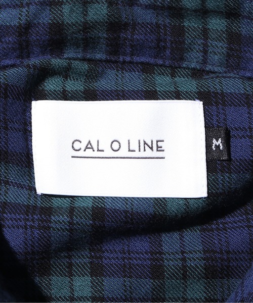 CAL O LINE（キャルオーライン）の「CAL O LINE/キャルオーライン PLAID PAINTER SHIRT シャツ チェックシャツ（シャツ/ブラウス・メンズ・レッド/グリーン・M/L/XL）」の6枚目の写真