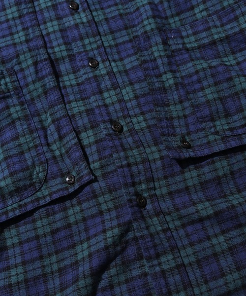CAL O LINE（キャルオーライン）の「CAL O LINE/キャルオーライン PLAID PAINTER SHIRT シャツ チェックシャツ（シャツ/ブラウス・メンズ・レッド/グリーン・M/L/XL）」の15枚目の写真