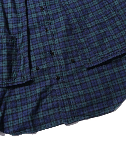 CAL O LINE（キャルオーライン）の「CAL O LINE/キャルオーライン PLAID PAINTER SHIRT シャツ チェックシャツ（シャツ/ブラウス・メンズ・レッド/グリーン・M/L/XL）」の13枚目の写真