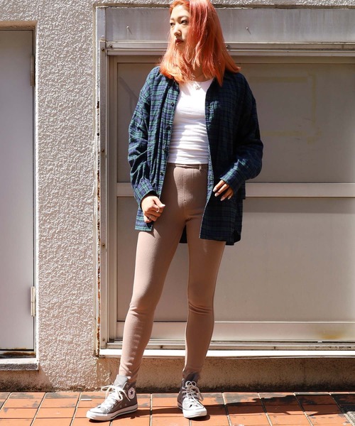 CAL O LINE（キャルオーライン）の「CAL O LINE/キャルオーライン PLAID PAINTER SHIRT シャツ チェックシャツ（シャツ/ブラウス・メンズ・レッド/グリーン・M/L/XL）」の5枚目の写真