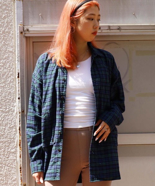 CAL O LINE（キャルオーライン）の「CAL O LINE/キャルオーライン PLAID PAINTER SHIRT シャツ チェックシャツ（シャツ/ブラウス・メンズ・レッド/グリーン・M/L/XL）」の14枚目の写真