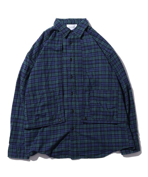 CAL O LINE（キャルオーライン）の「CAL O LINE/キャルオーライン PLAID PAINTER SHIRT シャツ チェックシャツ（シャツ/ブラウス・メンズ・レッド/グリーン・M/L/XL）」の22枚目の写真