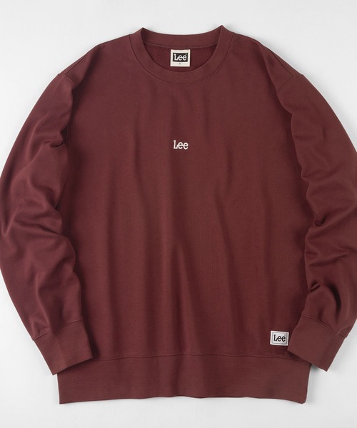 Lee(リー)の「【Lee/リー】ビックシルエット ミニロゴ刺繍 スウェット/プルオーバー(スウェット・メンズ・ホワイト/チャコールグレー/ブラック/ワイン・M/L/XL)」の1枚目の写真