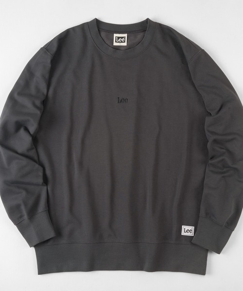 Lee(リー)の「【Lee/リー】ビックシルエット ミニロゴ刺繍 スウェット/プルオーバー(スウェット・メンズ・ホワイト/チャコールグレー/ブラック/ワイン・M/L/XL)」の4枚目の写真
