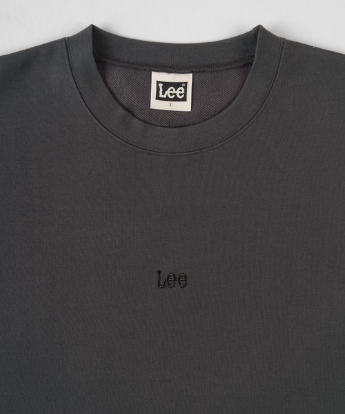 Lee(リー)の「【Lee/リー】ビックシルエット ミニロゴ刺繍 スウェット/プルオーバー(スウェット・メンズ・ホワイト/チャコールグレー/ブラック/ワイン・M/L/XL)」の6枚目の写真