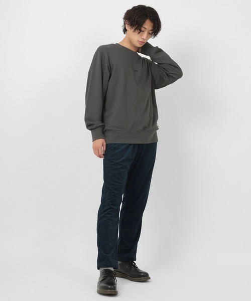 Lee(リー)の「【Lee/リー】ビックシルエット ミニロゴ刺繍 スウェット/プルオーバー(スウェット・メンズ・ホワイト/チャコールグレー/ブラック/ワイン・M/L/XL)」の17枚目の写真