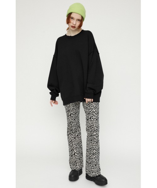 SLY(スライ)の「OVER DAMAGE SW TOPS オーバー ダメージ スウェット(スウェット・レディース・ブラック/ホワイト・FREE)」の13枚目の写真