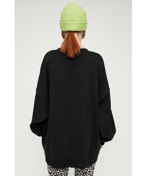 SLY(スライ)の「OVER DAMAGE SW TOPS オーバー ダメージ スウェット(スウェット・レディース・ブラック/ホワイト・FREE)」の16枚目の写真