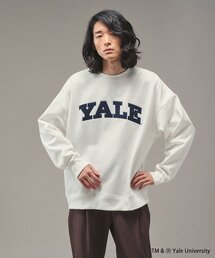 ◆【WEB限定】YALEカレッジプリントクルーネックスウェット