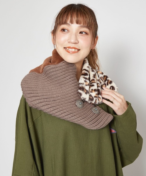 チャイハネ(チャイハネ)の「【チャイハネ】レオパード柄ノマドマフラー(マフラー・レディース・ブラウン/カーキ/ホワイト・FREE)」の12枚目の写真