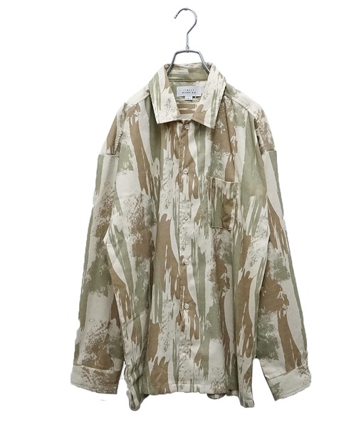 MinoriTY（マイノリティ）の「【MinoriTY】モダンアート柄レギュラーカラー長袖シャツ オーバーサイズ メンズ 迷彩 秋服 秋服（シャツ/ブラウス・メンズ・チャコール/ベージュ系その他・M/L）」の13枚目の写真