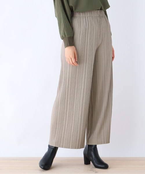 Cutie Blonde（キューティーブロンド）の「◆【S-L】テレコプリーツイージーパンツ（その他パンツ・レディース・ブラック/カーキ/ライトベージュ/ピンク系・01/02/03）」の3枚目の写真