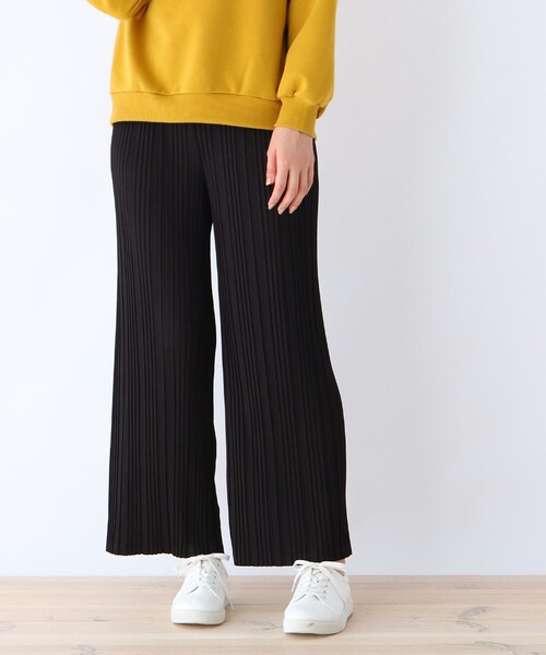 Cutie Blonde（キューティーブロンド）の「◆【S-L】テレコプリーツイージーパンツ（その他パンツ・レディース・ブラック/カーキ/ライトベージュ/ピンク系・01/02/03）」の2枚目の写真