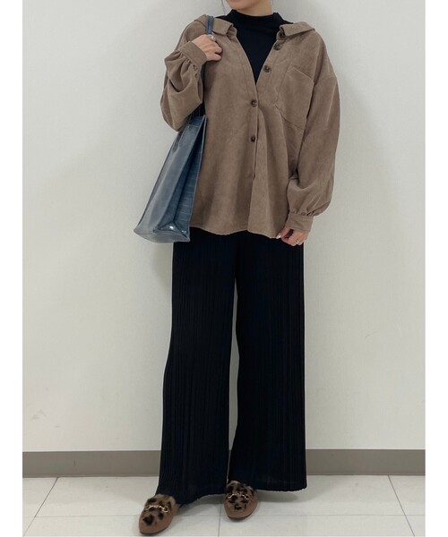 Cutie Blonde（キューティーブロンド）の「◆【S-L】テレコプリーツイージーパンツ（その他パンツ・レディース・ブラック/カーキ/ライトベージュ/ピンク系・01/02/03）」の15枚目の写真