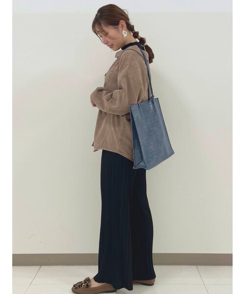 Cutie Blonde（キューティーブロンド）の「◆【S-L】テレコプリーツイージーパンツ（その他パンツ・レディース・ブラック/カーキ/ライトベージュ/ピンク系・01/02/03）」の17枚目の写真