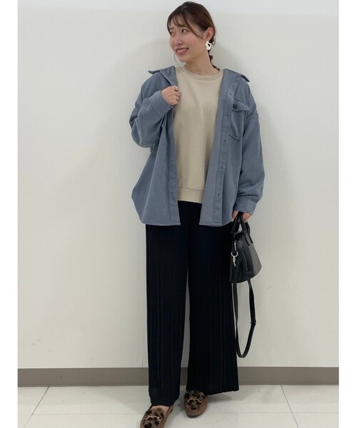 Cutie Blonde（キューティーブロンド）の「◆【S-L】テレコプリーツイージーパンツ（その他パンツ・レディース・ブラック/カーキ/ライトベージュ/ピンク系・01/02/03）」の21枚目の写真