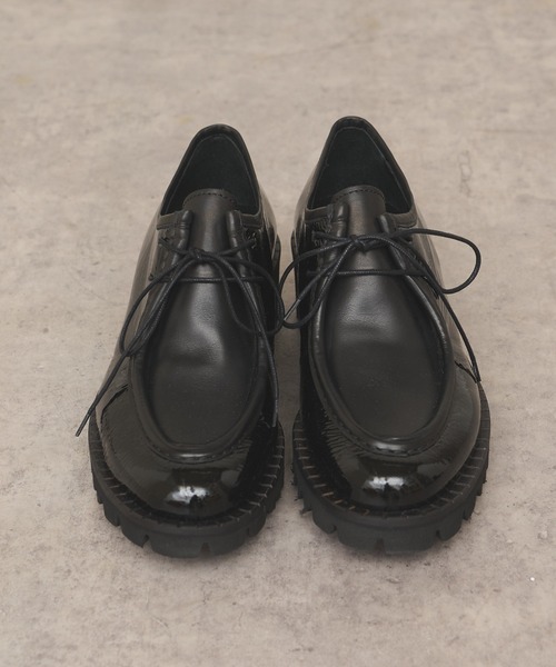 Pertini(ペルティニ)の「《ハンドメイドの丁寧な作り》【Pertini/ペルティニ】レースアップシューズ(ローファー・レディース・ブラック・38/36/37)」の10枚目の写真