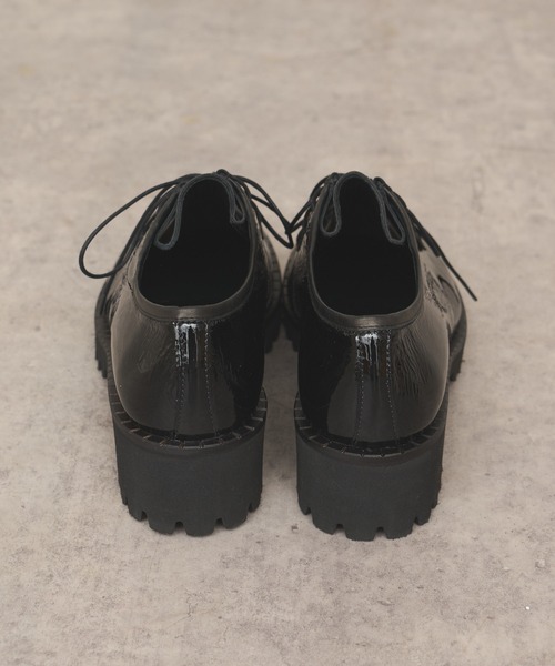 Pertini(ペルティニ)の「《ハンドメイドの丁寧な作り》【Pertini/ペルティニ】レースアップシューズ(ローファー・レディース・ブラック・38/36/37)」の8枚目の写真