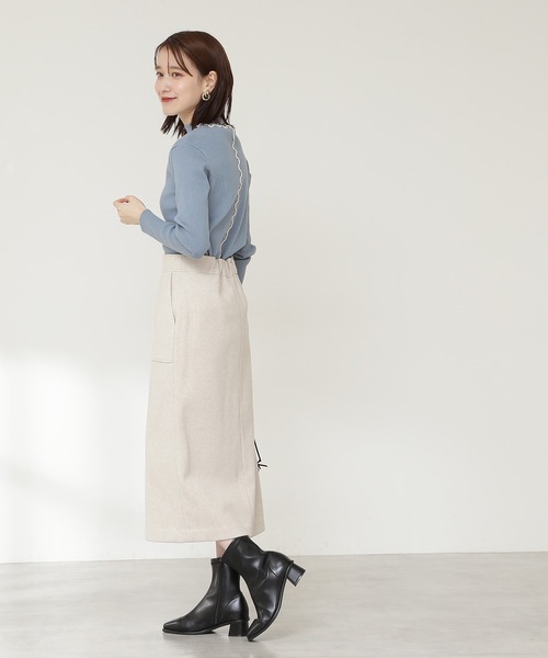 N.（N. Natural Beauty Basic）（エヌエヌナチュラルビューティーベーシック）の「【S Size Line】◆フロントスリットタイトスカート（スカート・レディース・モカ/ブルー/ナチュラル・SMALL/MEDIUM）」の16枚目の写真