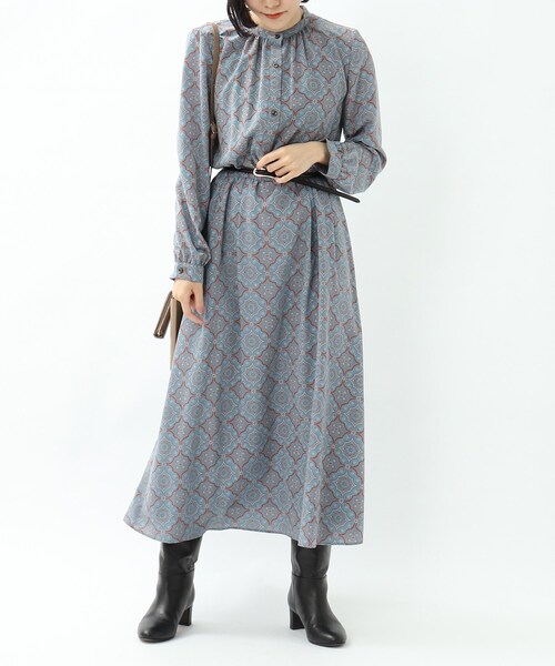 セール ワンピース フィット フレア総柄ワンピース ワンピース 洗える 153 21 02 をセール価格で購入できます Untitled ワンピース ドレス Untitled アンタイトル のファッション