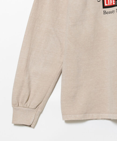 GOOD ROCK SPEED(グッドロックスピード)の「GOOD ROCK SPEED × Ray BEAMS / 別注 LIFE ロングスリーブ Tシャツ(Tシャツ/カットソー・レディース・ホワイト/ブラック/ベージュ・ONE SIZE)」の15枚目の写真