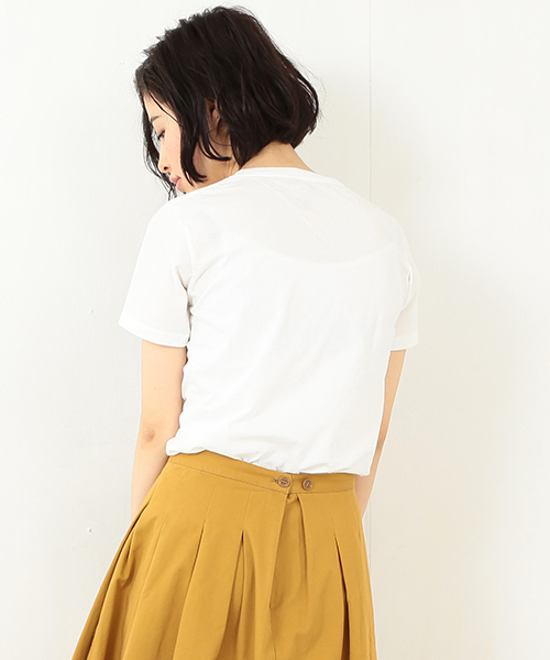 HANES(ヘインズ)の「HANES / POCKET-TEE(Tシャツ/カットソー・レディース・ホワイト/ブラック/ピンク/ネイビー・ONE SIZE)」の21枚目の写真