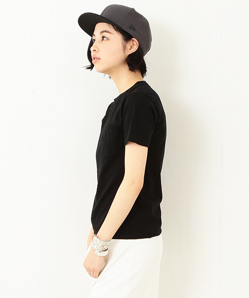 HANES(ヘインズ)の「HANES / POCKET-TEE(Tシャツ/カットソー・レディース・ホワイト/ブラック/ピンク/ネイビー・ONE SIZE)」の22枚目の写真