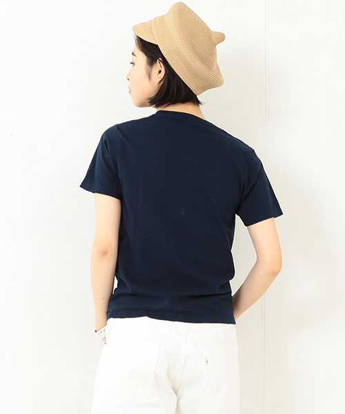 HANES(ヘインズ)の「HANES / POCKET-TEE(Tシャツ/カットソー・レディース・ホワイト/ブラック/ピンク/ネイビー・ONE SIZE)」の16枚目の写真