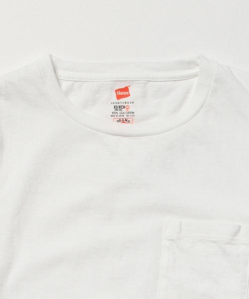 HANES(ヘインズ)の「HANES / POCKET-TEE(Tシャツ/カットソー・レディース・ホワイト/ブラック/ピンク/ネイビー・ONE SIZE)」の12枚目の写真