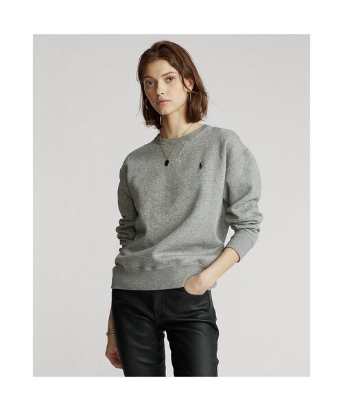 POLO RALPH LAUREN(ポロ ラルフ ローレン)の「フリース プルオーバー(スウェット・レディース・グレー系・XS/M/L)」の1枚目の写真