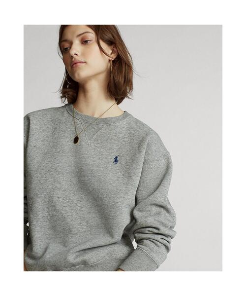 POLO RALPH LAUREN(ポロ ラルフ ローレン)の「フリース プルオーバー(スウェット・レディース・グレー系・XS/M/L)」の5枚目の写真