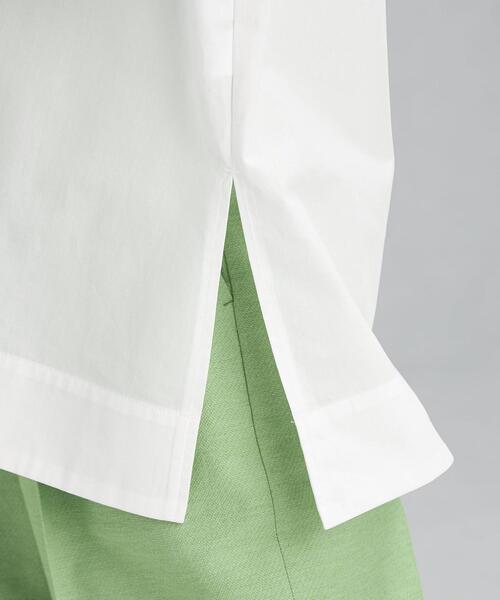 green label relaxing（グリーンレーベルリラクシング）の「タイプライター ボリューム ブラウス（シャツ/ブラウス・レディース・ホワイト/オリーブ/ダークグレー・FREE）」の15枚目の写真