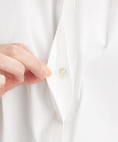 green label relaxing（グリーンレーベルリラクシング）の「タイプライター ボリューム ブラウス（シャツ/ブラウス・レディース・ホワイト/オリーブ/ダークグレー・FREE）」の17枚目の写真