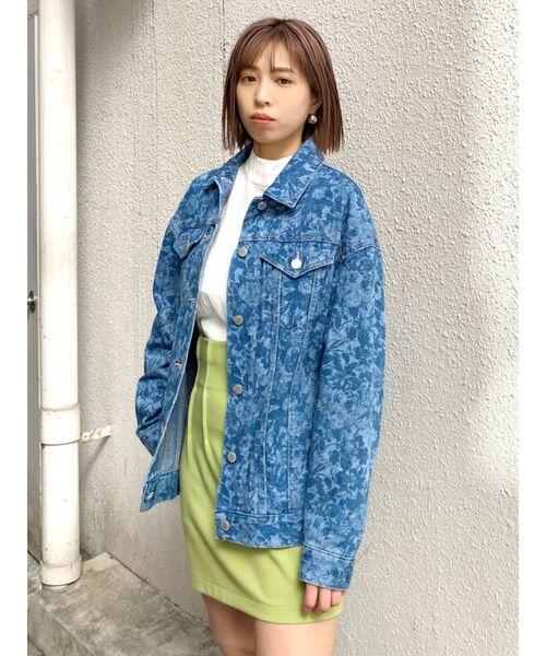 EMODA（エモダ）の「ストレッチタックハイウエストスカート（スカート・レディース・グレー/ブラック/ピンク/ライム・SMALL/MEDIUM）」の11枚目の写真