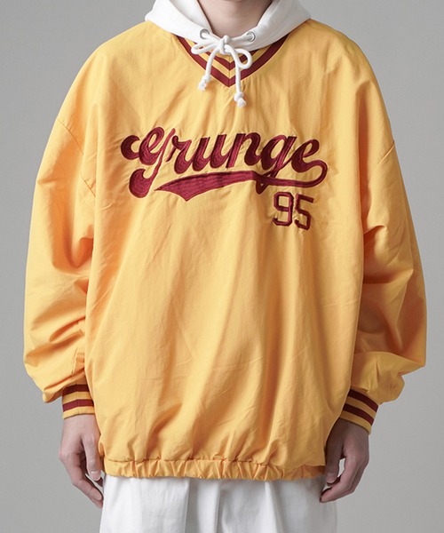 SPINNS（スピンズ）の「【ビッグシルエット】GRUNGE 95リブライン ナイロンプルオーバートップス（その他トップス・メンズ・ホワイト/サックスブルー/イエロー/グリーン/ロイヤルブルー・ONESIZE）」の8枚目の写真