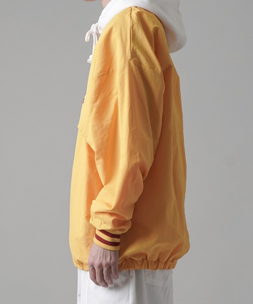 SPINNS（スピンズ）の「【ビッグシルエット】GRUNGE 95リブライン ナイロンプルオーバートップス（その他トップス・メンズ・ホワイト/サックスブルー/イエロー/グリーン/ロイヤルブルー・ONESIZE）」の10枚目の写真