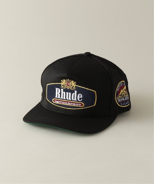 RHUDE (ルード) - RACING CREST 6-PANEL HAT キャップ | cherry